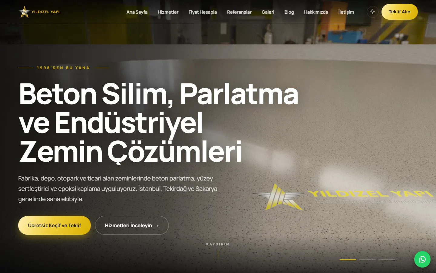 Yıldızel Yapı: Tasarımdan önce veriye bakan site